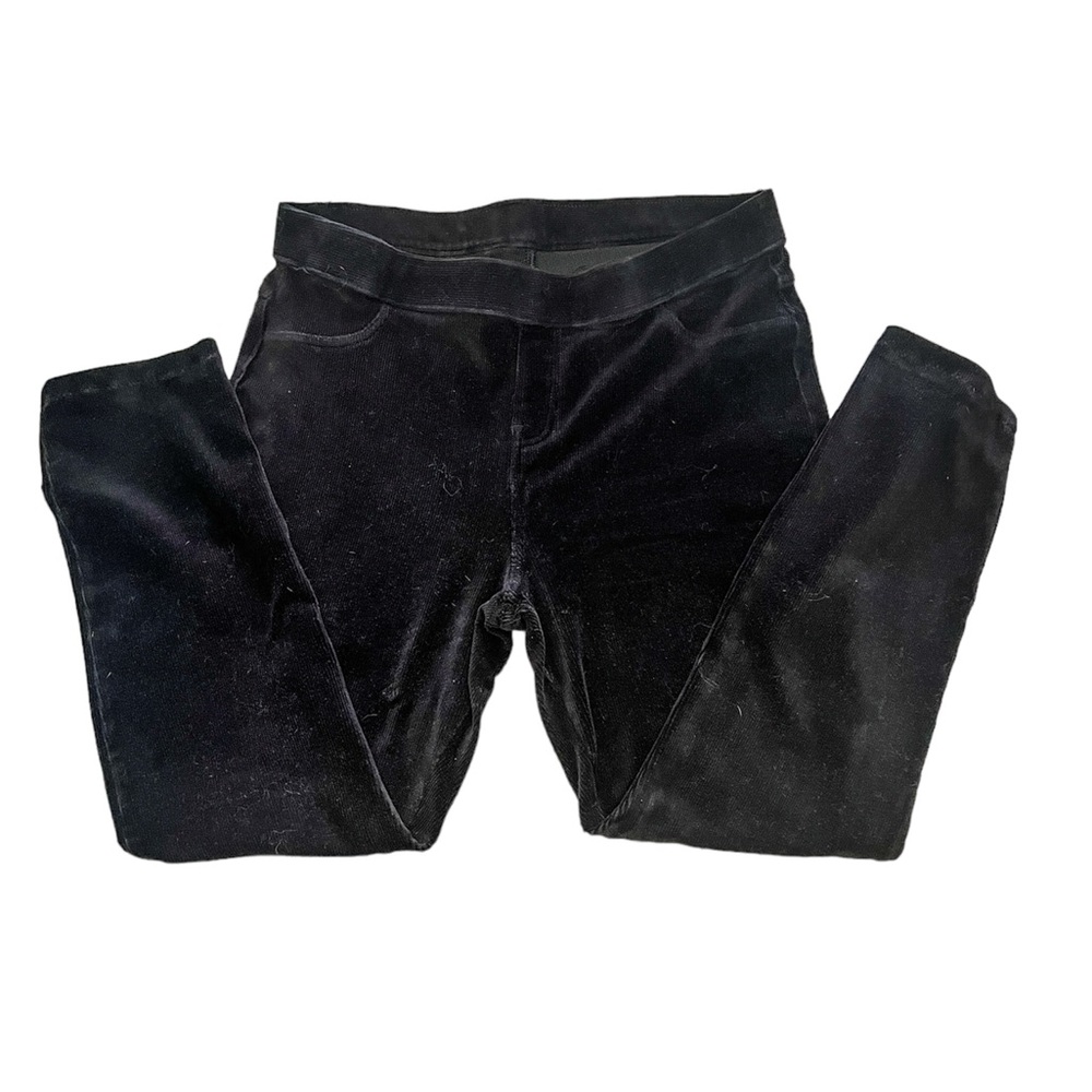 Corduroy ankle leggings black L